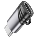 Perėjimas USB C → iPhone (lightning 8pin) (K-L) juodas (black)